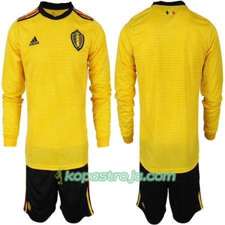 Billiga Fotbollströjor Belgien Barn VM 2018 Borta tröja Långärmad